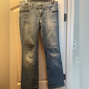 Citizens of Humanity Classic Blue Women's Jeans. Low waist bootcut stretch
